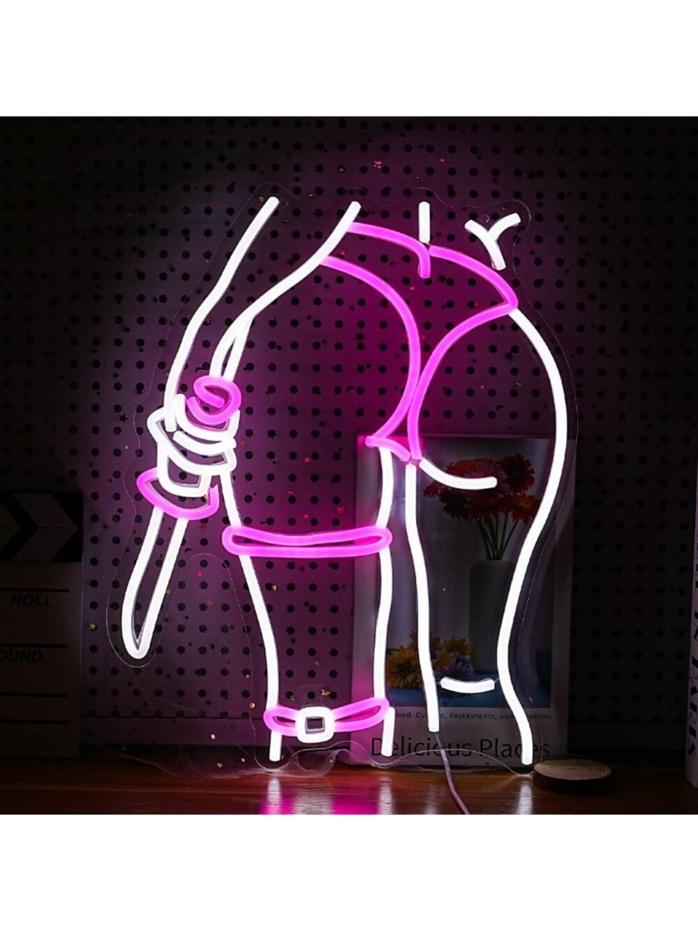 Dimmable Neon Wall Sign - USB Powered LED Light for Girls Room, Party Decor